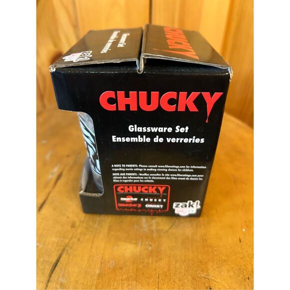Chucky and Tiffany - Zak Designs 4Pk Mini Glass Shotglasses 4 in. tall (5058) - Picture 3 of 8